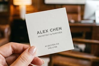 create clean business card and stationery designs