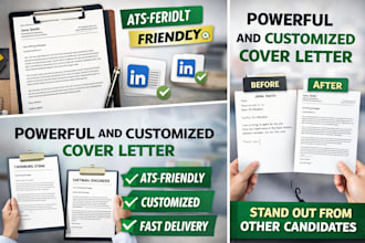 write a professional job winning cover letter for your job application