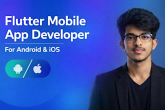 develop flutter mobile apps for android and ios