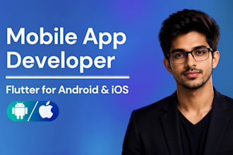 develop flutter mobile apps for android and ios