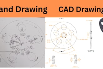 convert any image, pdf, hand sketch to auto cad layout