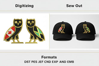 do professional 3d puff embroidery digitizing