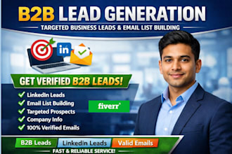 do targeted b2b lead generation, investor leads, linkedin leads and email list