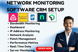 setup network monitoring software atera site24x7 pulseway ninjaone new relic