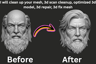 repair or fix stl file and optimize 3d model for accurate 3d printing