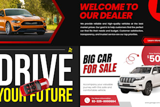 design modern automotive flyer for car sale marketing