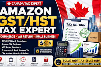 fix ecommerce amazon gst hst tax filing issues canada vat return, small business