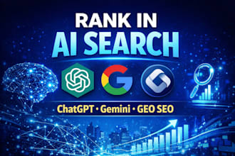 do GEO, aeo, ai SEO to rank your website in chatgpt, gemini and ai search