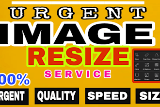 do photo resize image cropping and retouching
