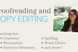 copyedit and proofread your manuscript