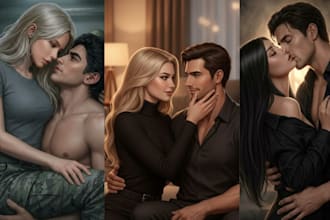 design dark mafia romance book cover nsfw semi realistic character fiction