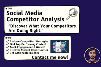 create a detailed social media competitor analysis report