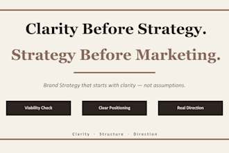 develop your brand strategy, positioning and messaging