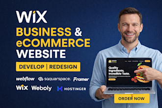 develop wix website, wix online store, wix seo and website development