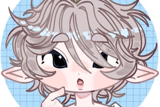 make a custom chibiart, pngtuber, emote, etc for you