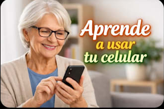 ayudar a personas mayores a usar celular, watsapp y comput