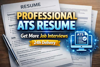 write or redesign an ats optimized resume, CV and cover letter