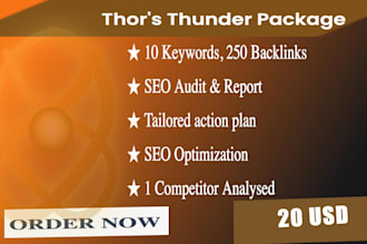 do advanced on page, technical and off page SEO optimization
