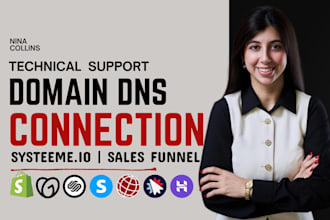 fix, connect domain to systeme io sales funnel landing page, godaddy