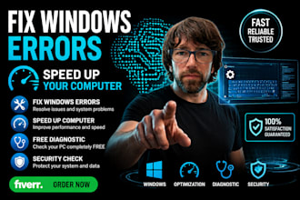 fix windows errors and speed up slow pc, free security check