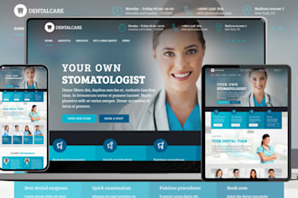 create medical website, telemedicine website healthcare appointment booking site