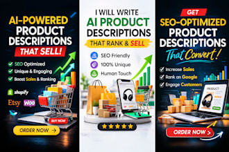 write ai powered product descriptions that sell rank on google