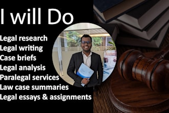 help with legal research, legal assignments and case briefs