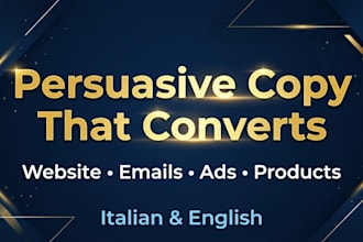 write persuasive copy for your website, ads, emails or product descriptions