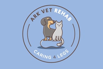 do modern animal dog pet care veterinary logo