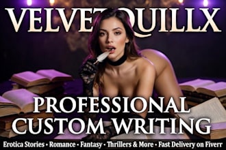 write custom erotic stories, steamy romance or nsfw fiction