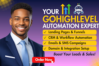be your gohighlevel expert for automation, workflows and CRM setup