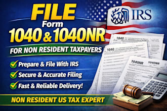 file form 1040 and 1040nr for non resident taxpayers