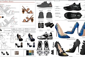 design shoe tech pack, sneaker footwear design, leather shoe design tech pack