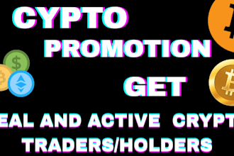 do crypto promotion, telegram promotion, crypto airdrop to get real 200k users