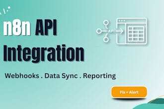 build n8n API integration webhook automation and reporting sync