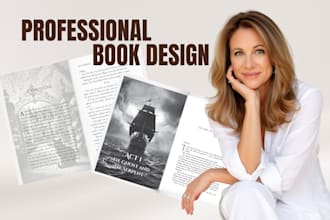 do book design, interior layout, typesetting ebook and print