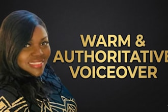 provide a warm authoritative voiceover for historical or educational narration