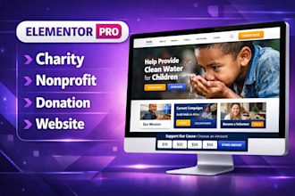 design a professional wordpress website for nonprofit or charity