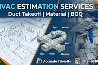 do hvac estimation ductwork takeoff and material quantity takeoff