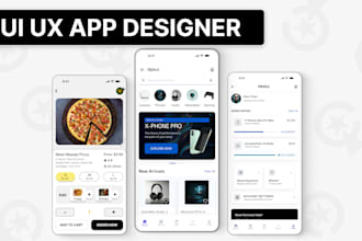 design modern mobile app UI UX for IOS and android using figma