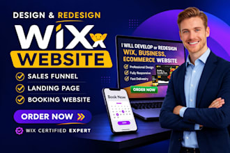 be your wix developer, build wix website, wix landing page and wix SEO