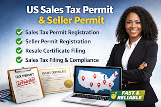 register your US sales tax permit seller permit and resale certificate