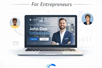 create a modern personal brand website for entrepreneurs