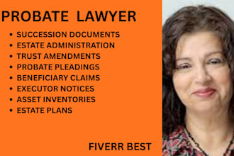 draft estate plans, probate pleadings, trust amendments and succession documents