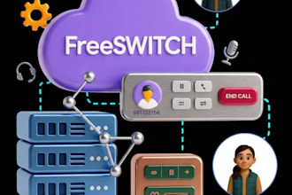 set up and configure freeswitch, fusionpbx, and sip trunking