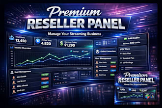 establish reseller panel, strong 8k, trex, b1g, reseller website, playlist dream