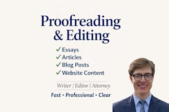 proofread and edit your article, essay, or blogpost