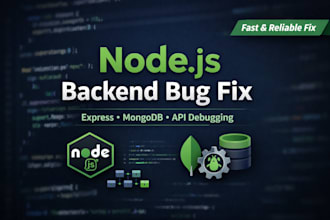fix nodejs, express and mongodb backend bugs and API issues