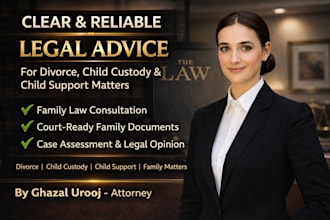 draft divorce, child custody and child support lawsuits