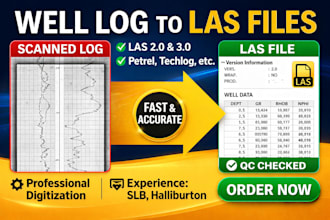 digitize your well logs to professional las format